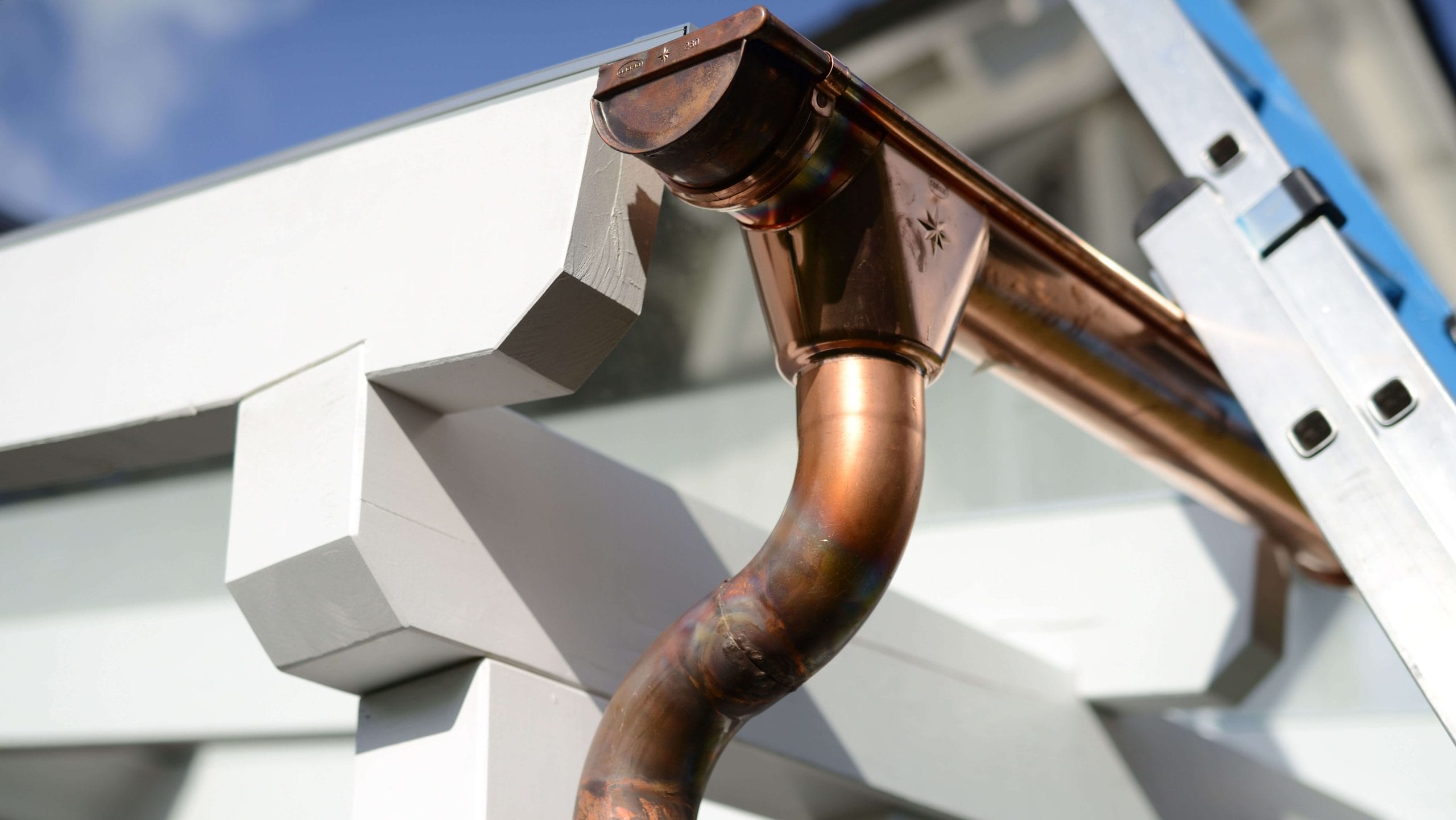 High-end copper gutters with a seamless design for residential properties in Scranton